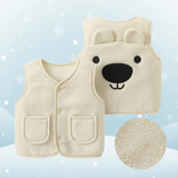 Baby Bear Fleece Vest – Warm & Weich – Kinder-Bärenweste
