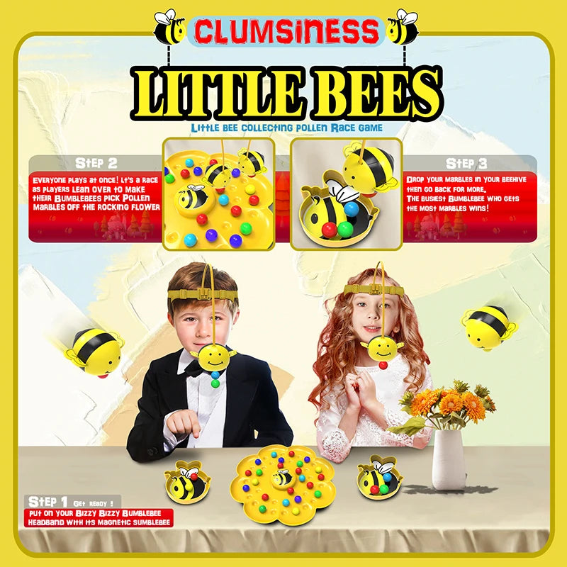 Buzzy Bee Magnetgame™ - Lachanfall garantiert - Tollpatschiges Brettspiel