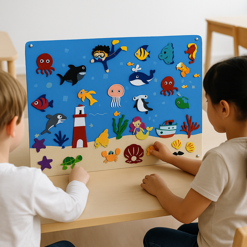 FeltBoard™ - Unendlicher Entdeckungs- und Spielspaß! - Filzbrett