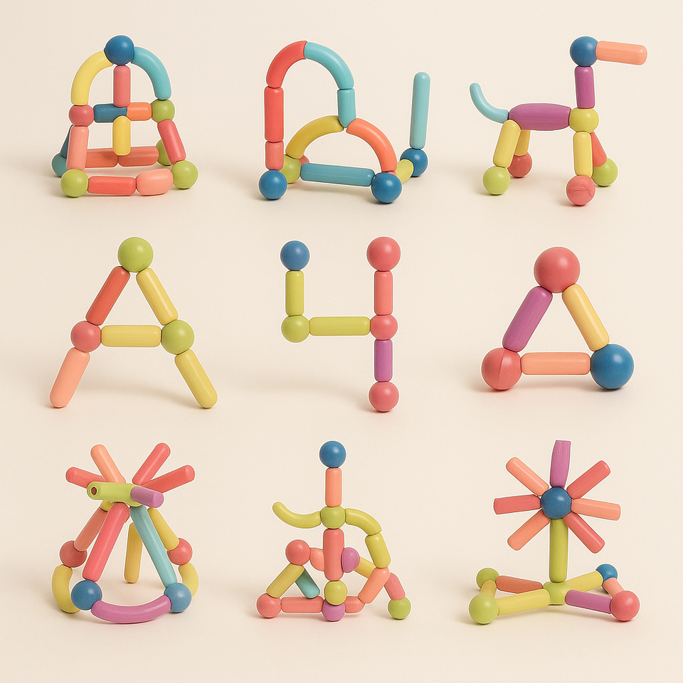 Magnet toys™ - Udvikling af kreativitet - Magnetiske pinde