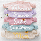 TinyStitch – Personalisierter Strickpullover mit Namen für Kinder
