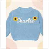 TinyStitch – Personalisierter Strickpullover mit Namen für Kinder