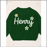 TinyStitch – Personalisierter Strickpullover mit Namen für Kinder