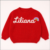 TinyStitch – Personalisierter Strickpullover mit Namen für Kinder