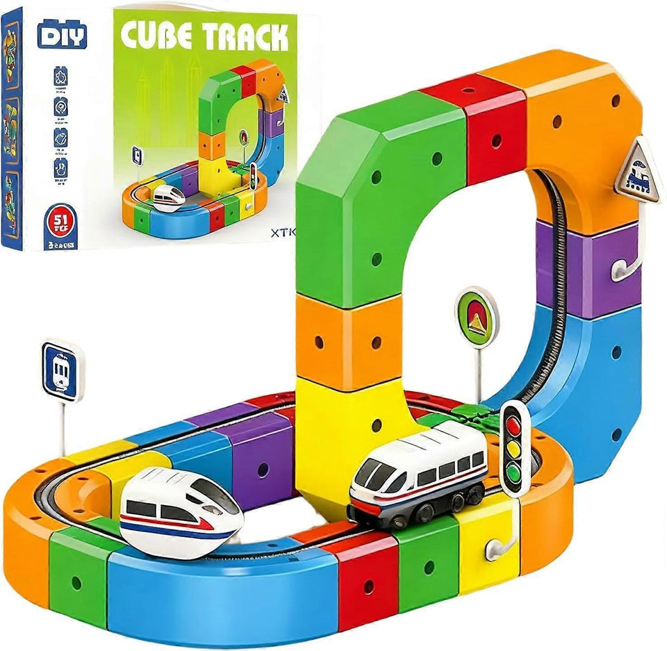 DIY Cube Track – Kreativ & Aktiv – Kreative DIY-Eisenbahnbahn