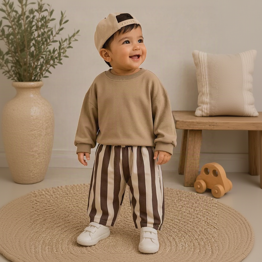 SoftStripe – Weich & bequem – Babyhose mit gestreiftem Muster