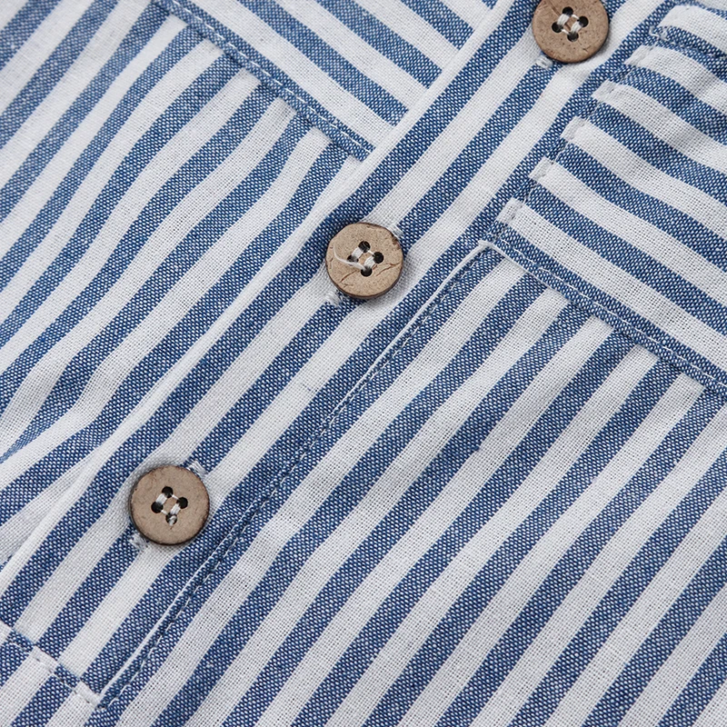 LittleClassic – Elegant & bequem – Leinenhemd für Jungen mit Knopfdetail