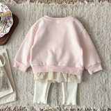 LittleAngel – Weich & stilvoll – Baby-Set mit Pullover und elastischer Hose
