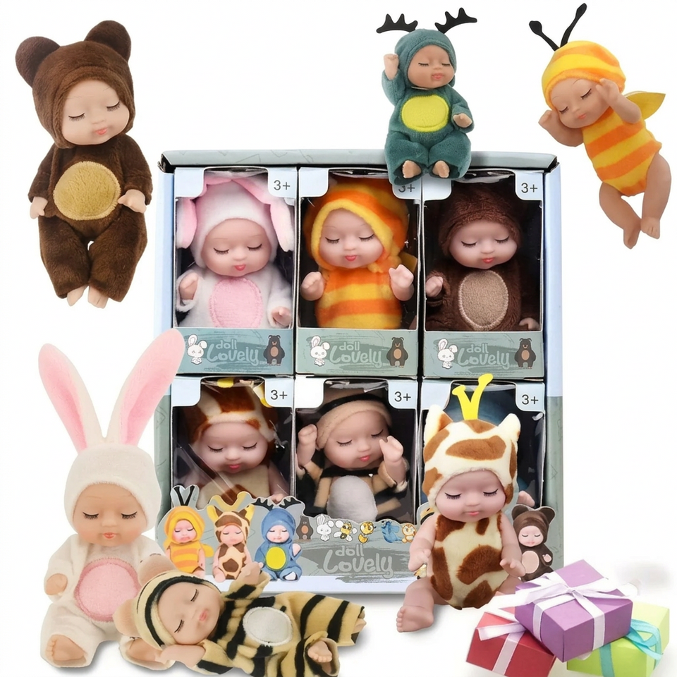 LittleDolly – Süß & Gemütlich – Babypuppe in einem fröhlichen Tierkostüm