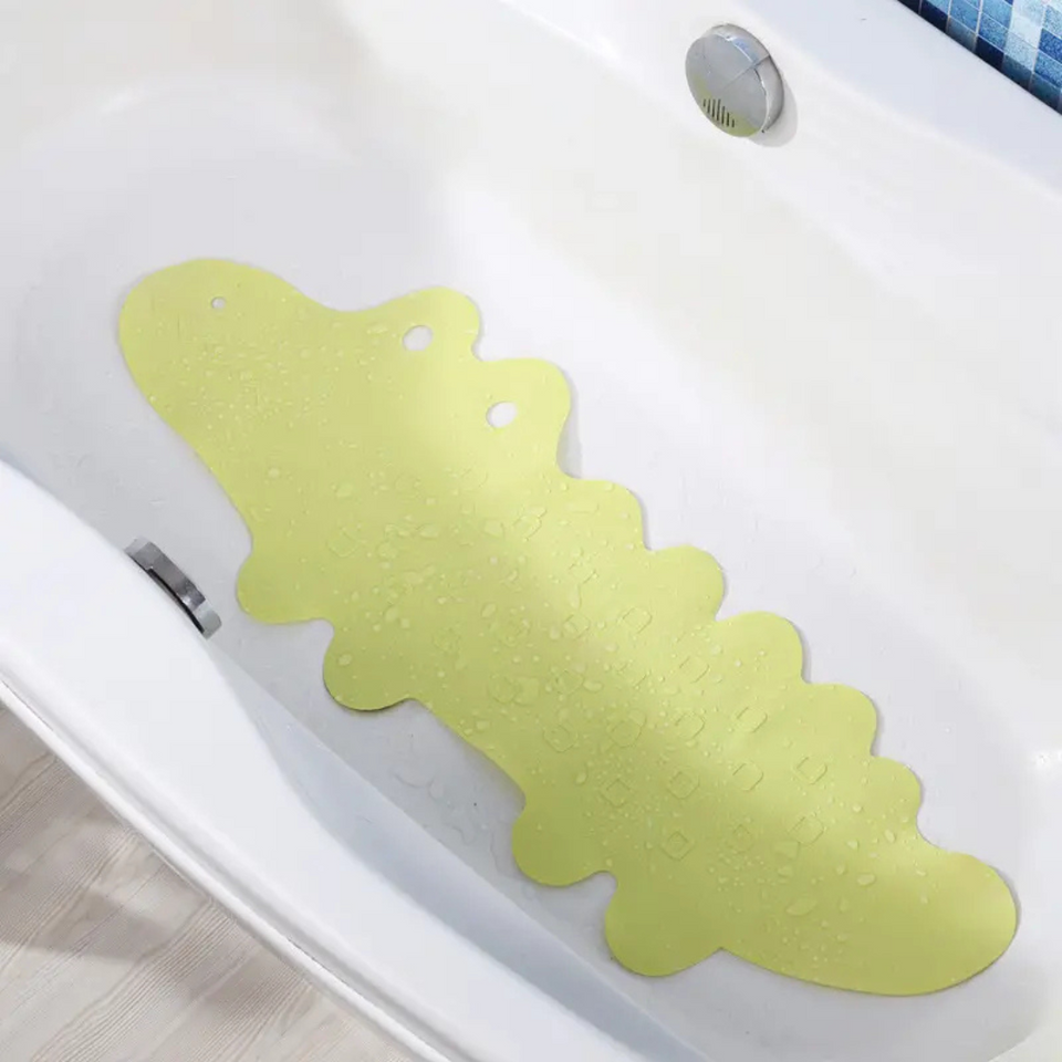 AquaJoy – Rutschfest & sicher – Kinderbadematte Krokodil