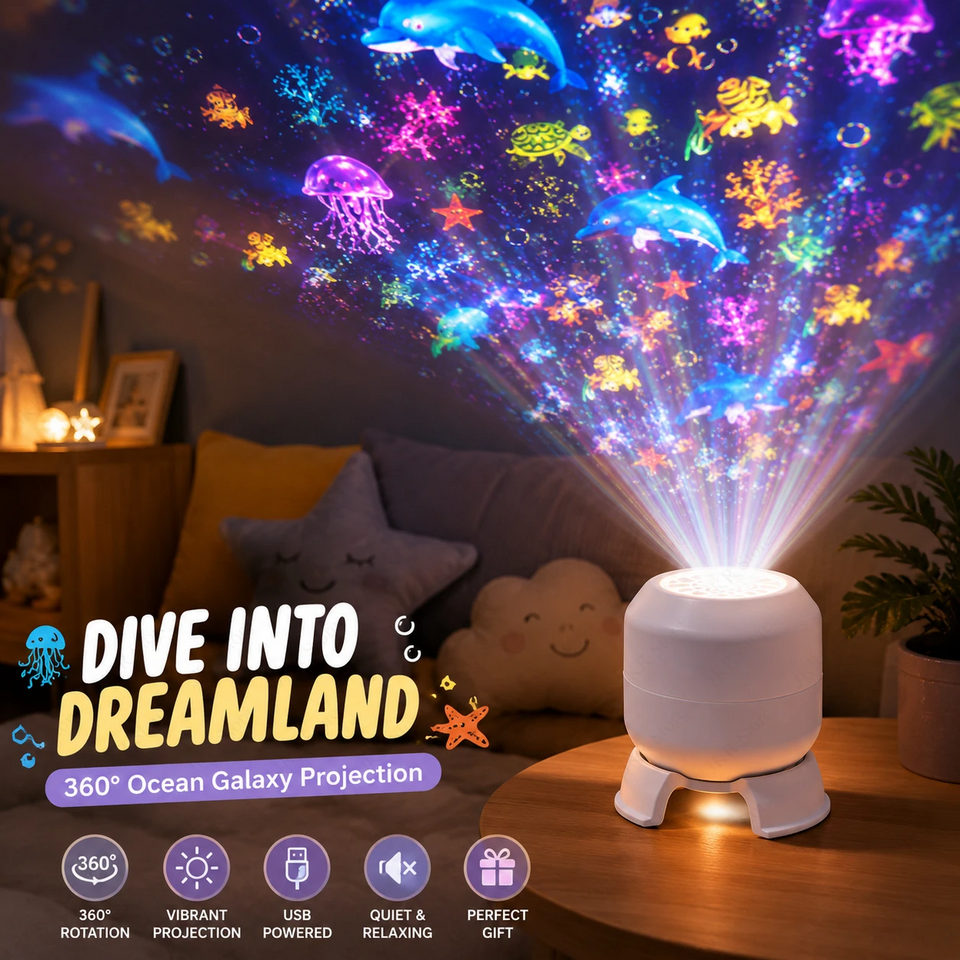 SeaDream – Spielerisch & lehrreich – 360° drehbares LED-Nachtlicht