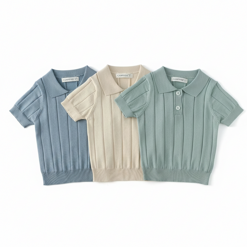 MiniLuxe – Elegant & bequem – Polohemd aus Strickstoff