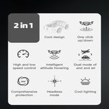 SkyDrive – Innovativ & Spektakulär – 2-in-1 RC-Flugauto & Drohne mit LED-Licht