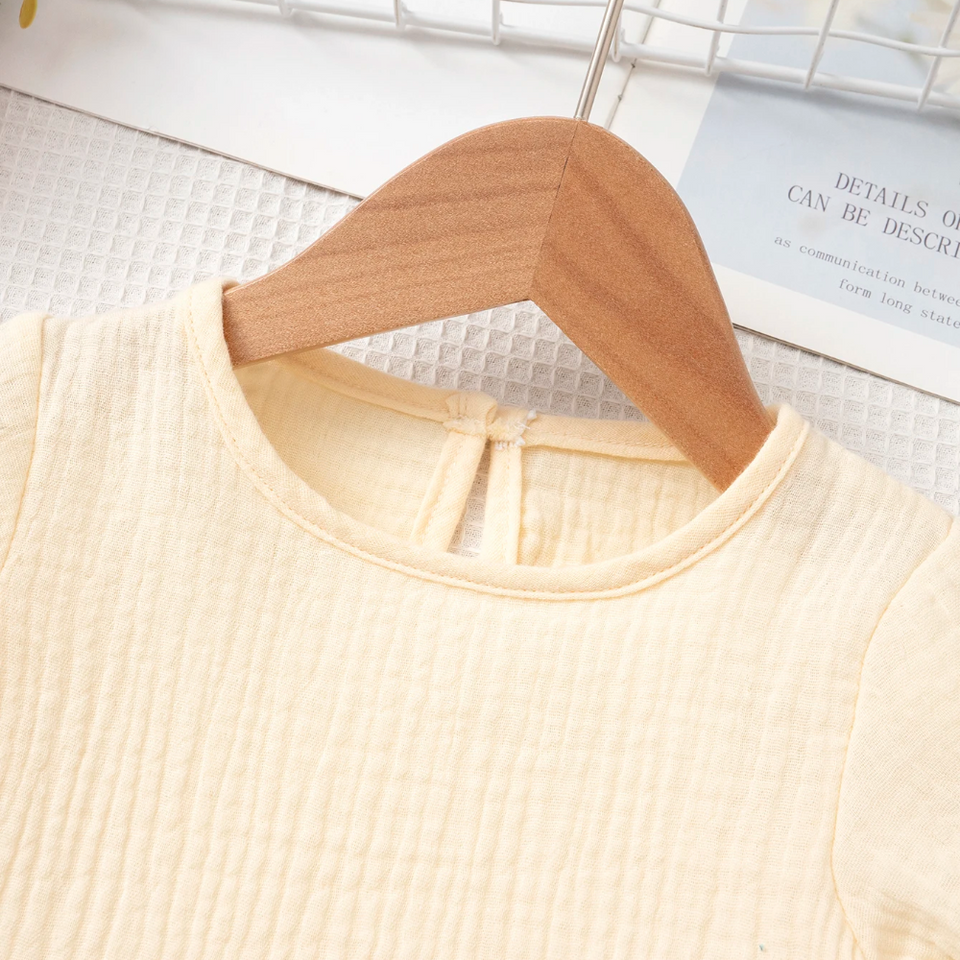 SoftCharm – Elegant & bequem – Mädchen-Set mit Rüschenoberteil und langer Hose