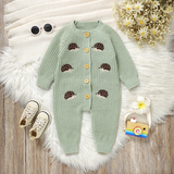 CozyHedge – Weich & warm – Gestrickter Baby-Strampler mit Igel-Motiv