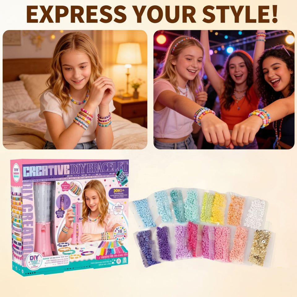 BeadMaster – Kreativ & Lernreich – Bastelset für Armbänder zum Selbermachen