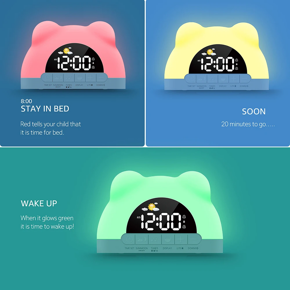 TinySunrise – Sanft & funktional – Digitaler Wecker mit Sonnenaufgangslicht