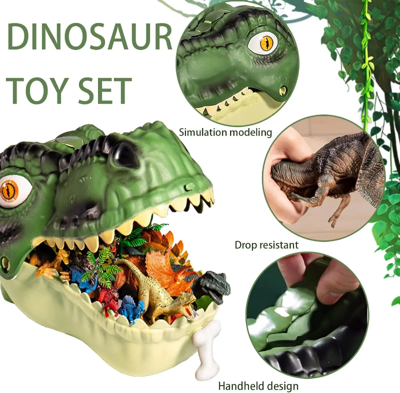 DinoWorld – Kreativ & Realistisch – Dino-Kopf-Spielset