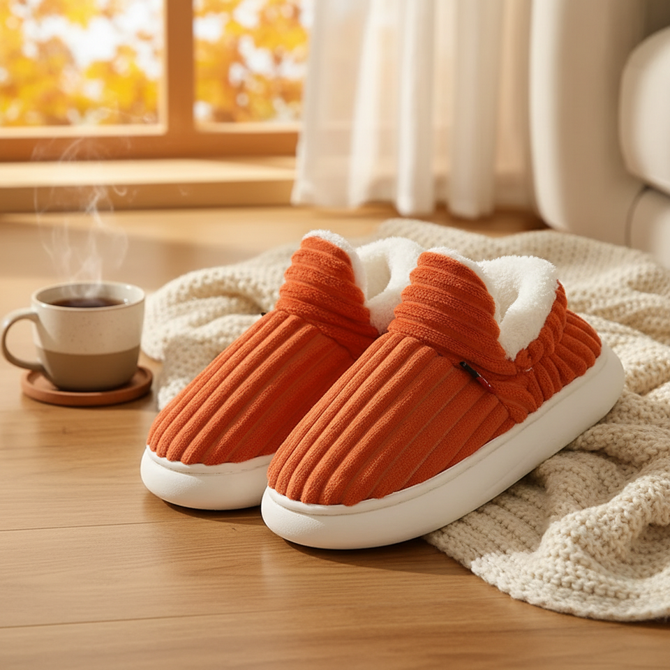 WarmNest – Blød og varm – Skridsikre hjemmesko