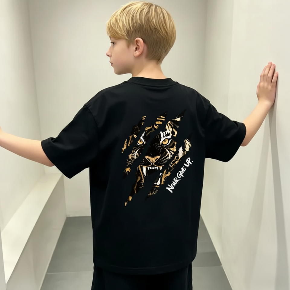 WildRoar – Fun & Casual – Kinder-T-Shirt mit Tiger-Print