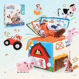BabyBarn – Blødt & Lær – Bondegård med plysdyr
