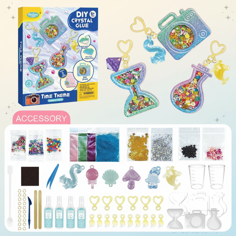 DIY Crystal Keychain Kit – Kreativ & Verspielt – Bastelset für Schlüsselanhänger