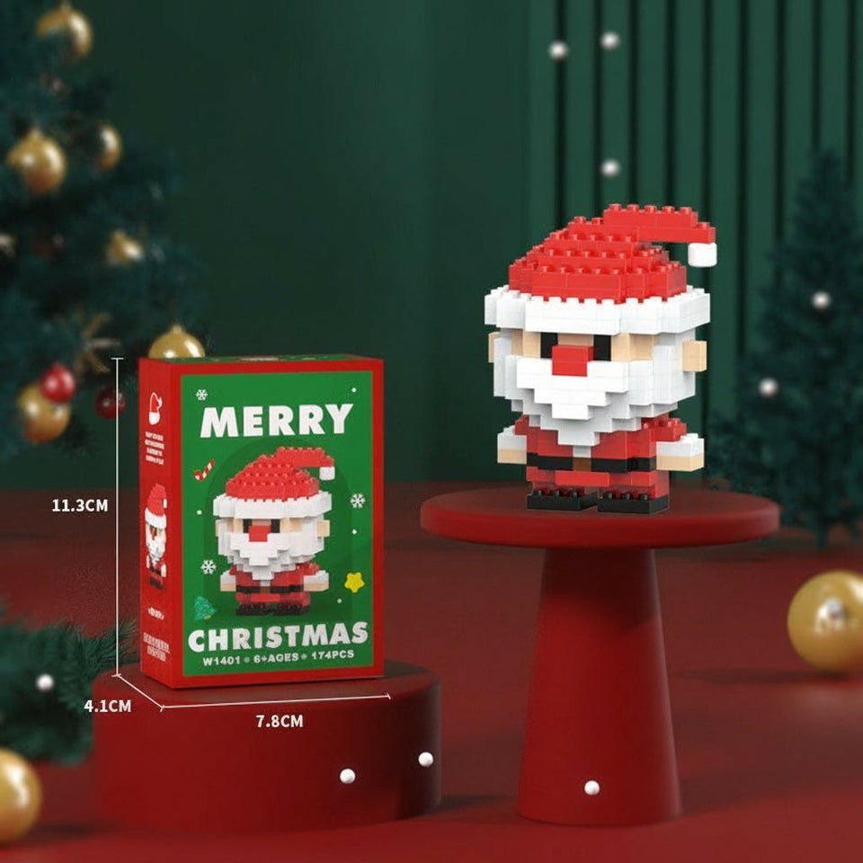 HolidayBlocks – Munter & dekorativ – Jul Mini-byggeklodser