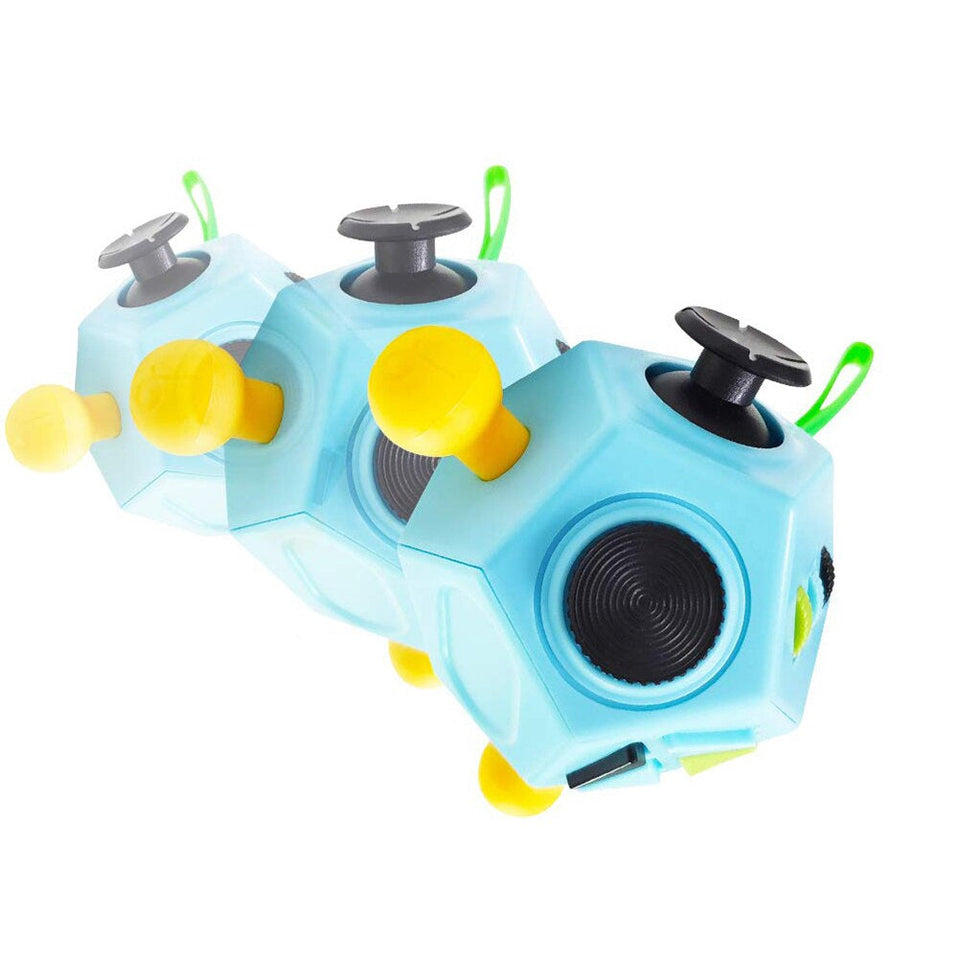 12-Sided Decompression Toy™ - afhjælper stress - sensorisk legeterning