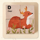 WoodMind – Kreativ & lehrreich – 6-in-1 Montessori-Tier-Holzpuzzle