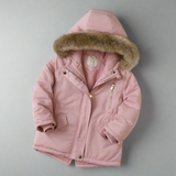CozyTrend – Elegant og varm – Parka vinterjakke med pelskrave
