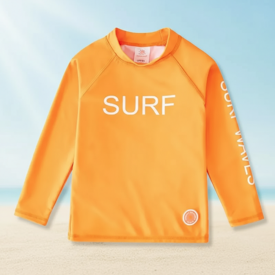 SunShield – Schützend & Flexibel – Langärmliges Surfshirt für Kinder mit UPF 50+