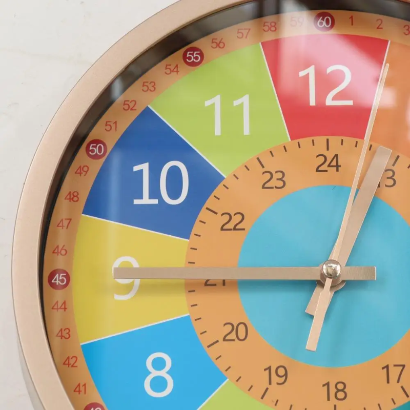 ChildrenTime – Unabhängig & leise - pädagogische Kinder-Wanduhr