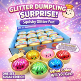 FunSquish –  Farbenfroh & Glitzer-Spaß – Glitzer-Squishy - Knödel