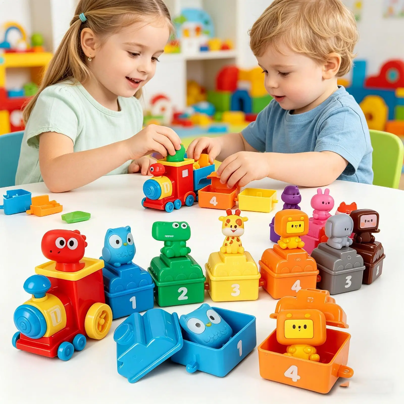 SmartTrain – Lernreich & unterhaltsam – Spielzeug-Eisenbahnset für Kinder