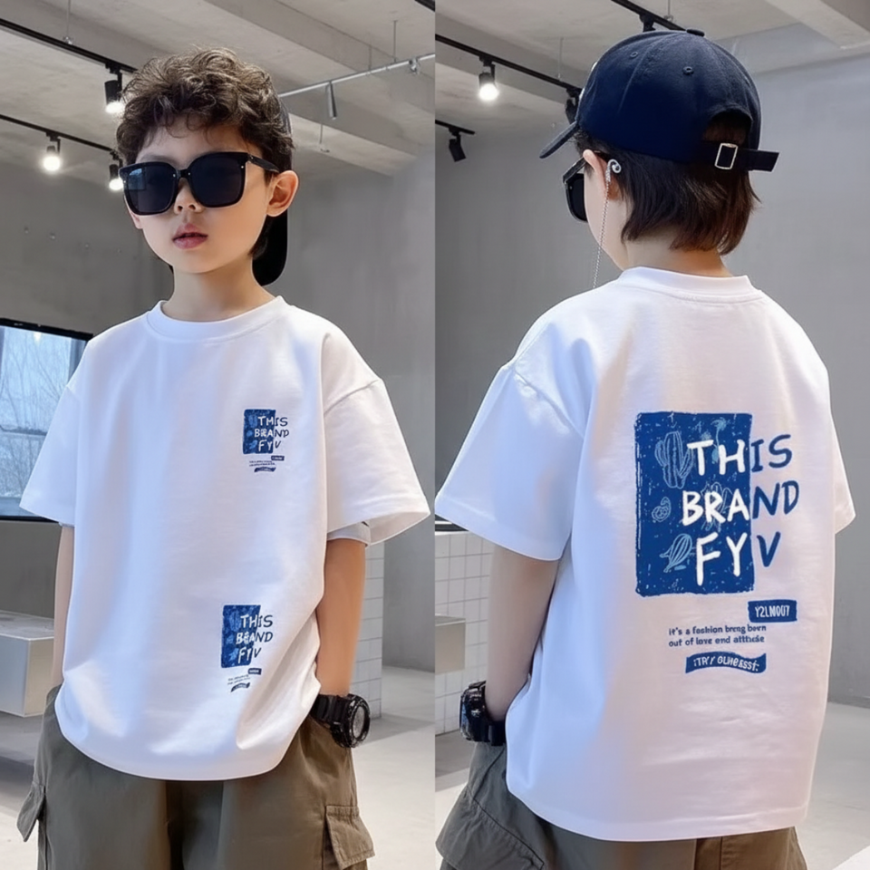 BrightTees – Bequem & farbenfroh – Bedrucktes, locker sitzendes T-Shirt