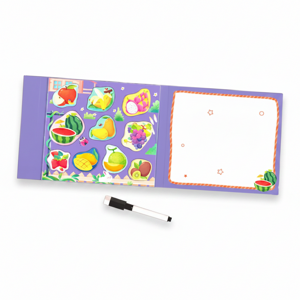 SmartMatch – Spielerisch & lehrreich – Magnetisches 2-in-1-Mal- und Rätselbuch