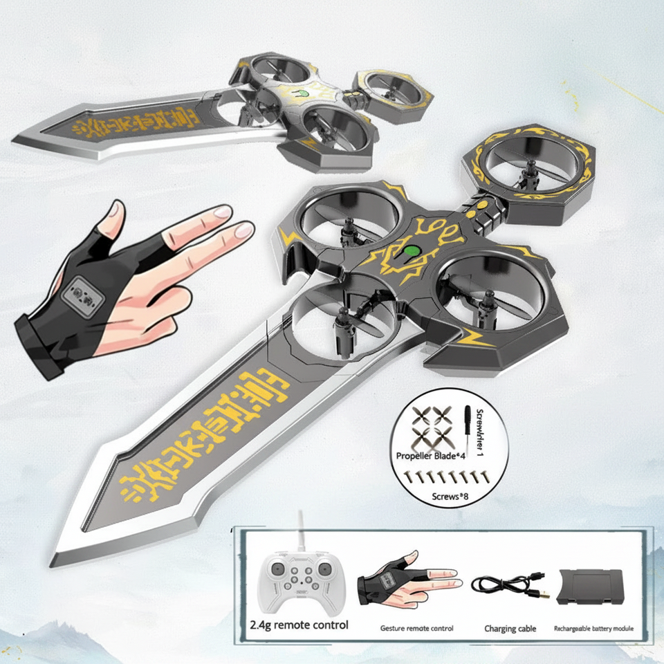 AirBlade – Verspielt & interaktiv – ferngesteuertes Flugspielzeug im Schwert-Design