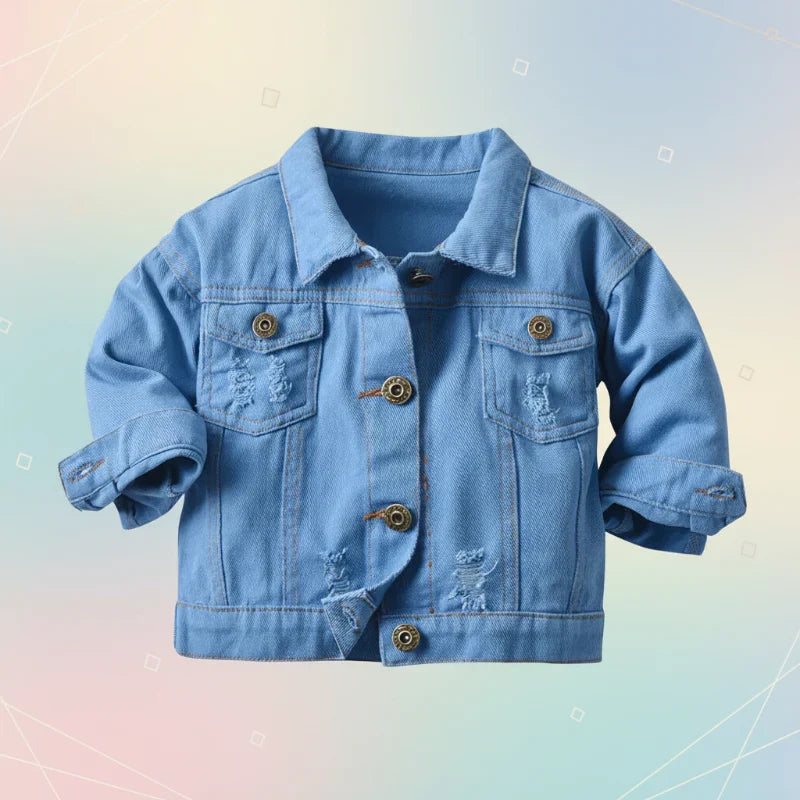 Candy Color-jeansjakke – Letvægtsjeansjakke til børn