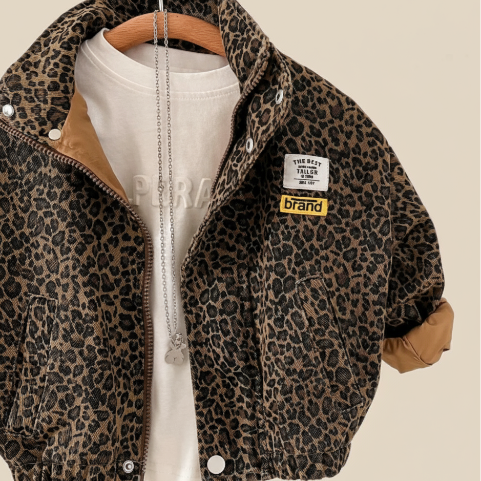 Mini Fashion – Robust og behagelig – Leopardprint jakke