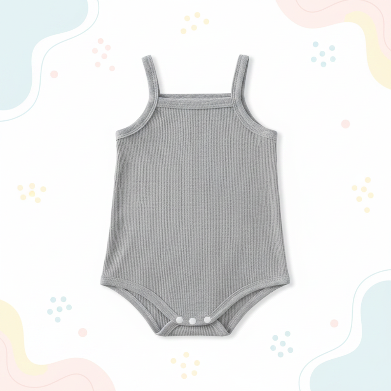 Summer Bodysuit – Leicht & bequem – Gestrickter Baby-Strampler
