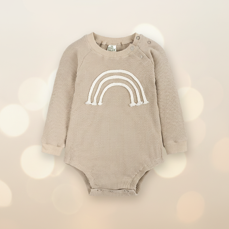 SnuggleHue – Weich & bequem – Regenbogen-Baby-Strampler