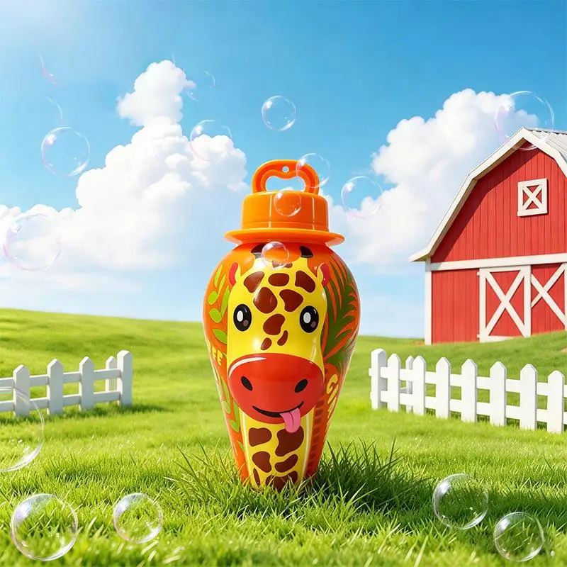 BubblePals – Fröhlich & Verspielt – Auslaufsicherer Mini-Seifenblasen-Spender mit Tiermotiven