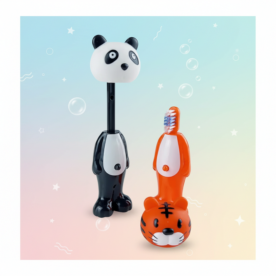 TinyTeeth – Verspielt & niedlich – Kinderzahnbürste in Tierform