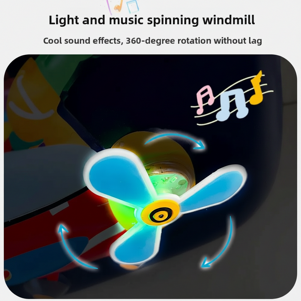 SchoolMate – Leicht & Geräumig – Cartoon-Rucksack mit Licht und Musik