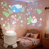 FrostyLight – Magisch & stimmungsvoll – Rotierende Projektorlampe (Weihnachten & Halloween)