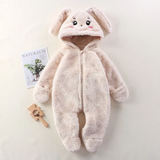 CozyBear – Weich & warm – Baby-Strampler mit Tier-Kapuze
