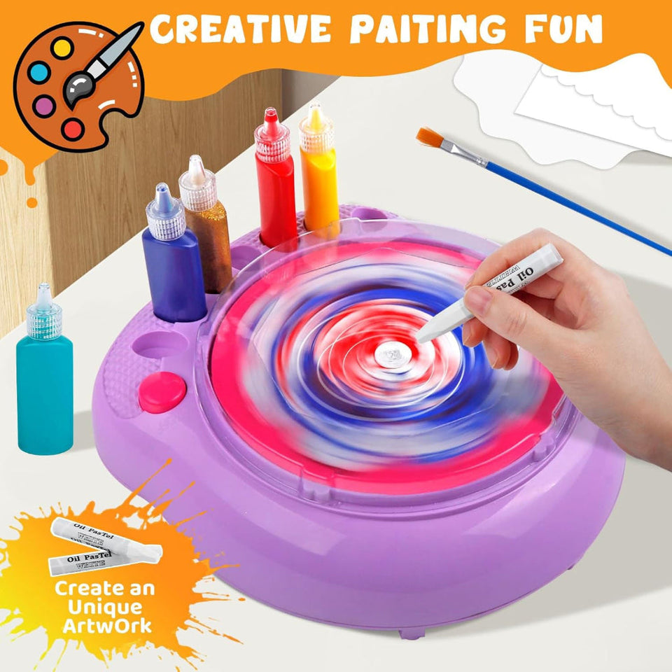 SpinArt – Kreativ & Lernreich – DIY-Farbspinnmaschine