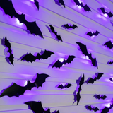 SpookyGlow – Gruselig & stimmungsvoll – LED-Wanddekoration „Halloween-Fledermaus“