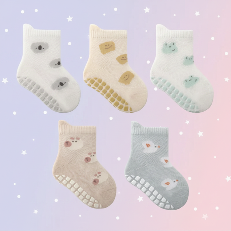 Soft Grip Socks – Weich & praktisch – Rutschfeste Babysocken