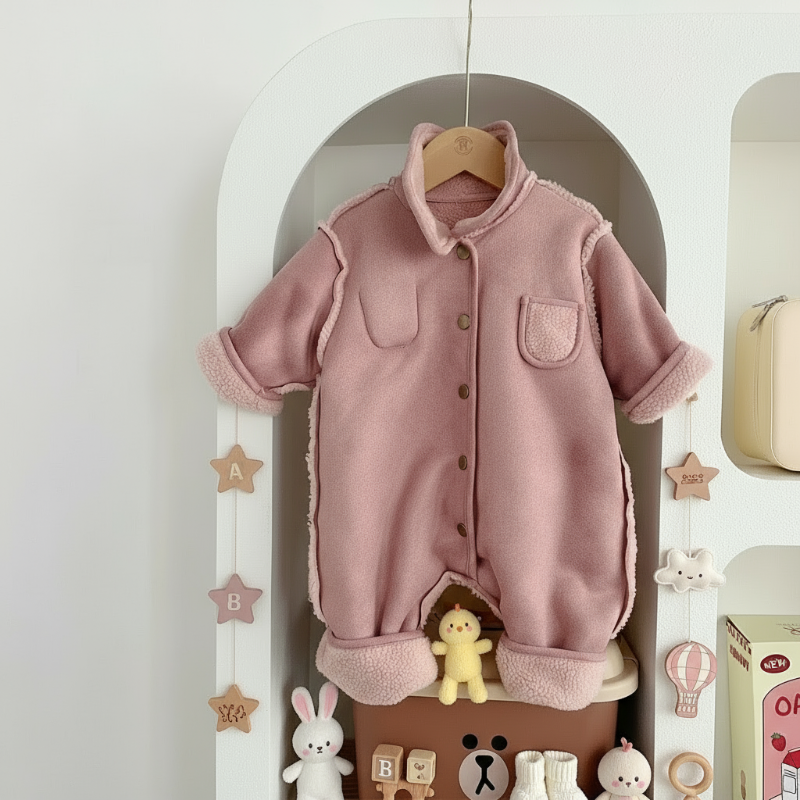 CozyNest – Hyggelig og moderigtig – tyk vinterbody med hætte